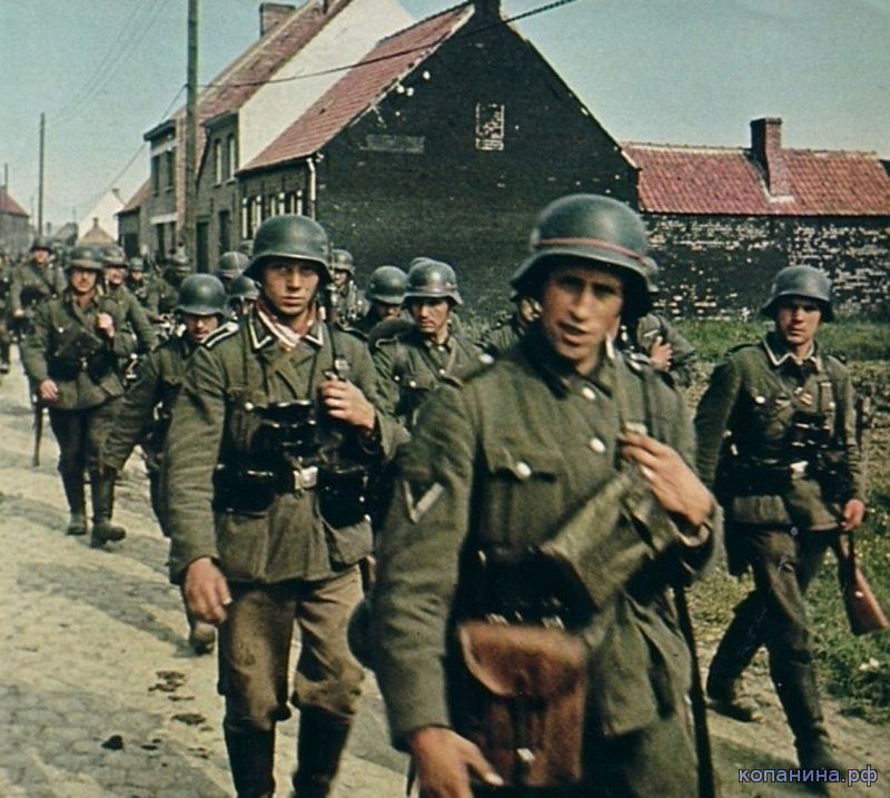 цветные фотографии немецких солдат