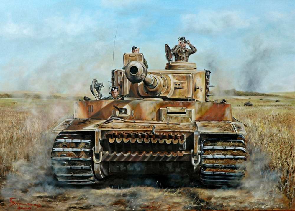  Немецкий танк Тигр из дивизии СС тотенКопф