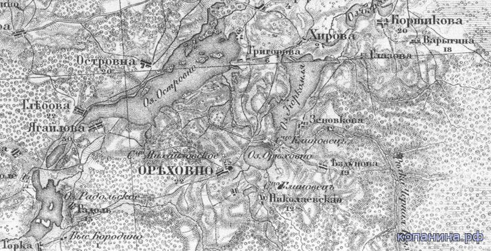 карта новгородской губернии