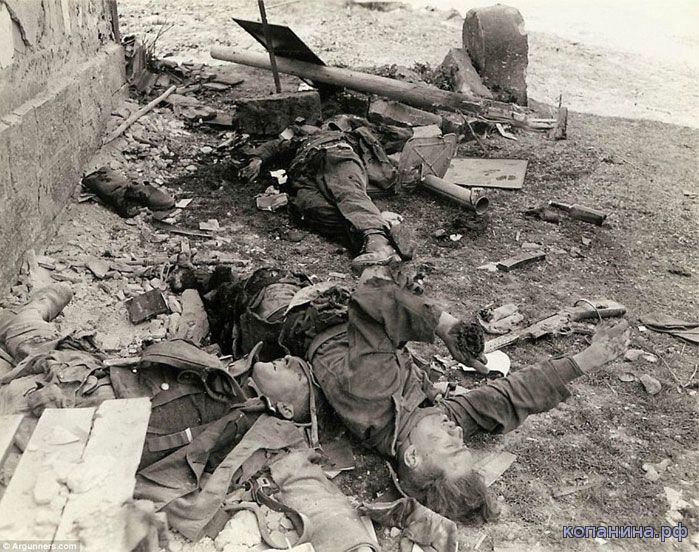 погибшие немецкие солдаты сс с панцершреком