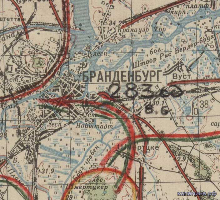военные архивные карты 1941 1945
