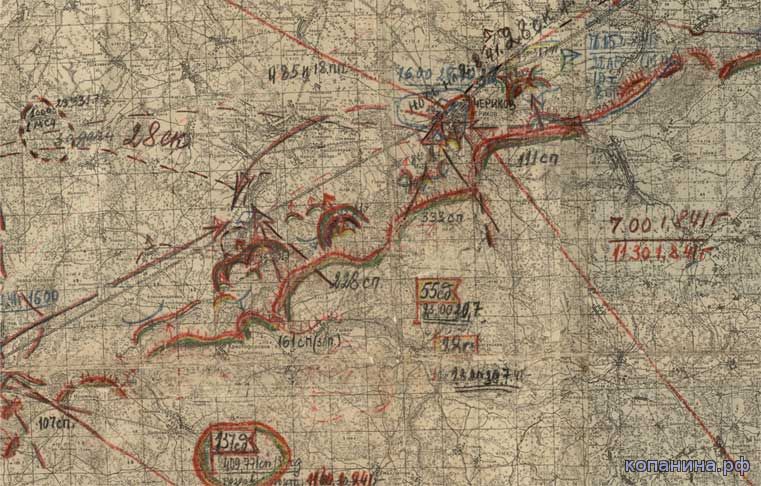 карты центрального фронта 1941