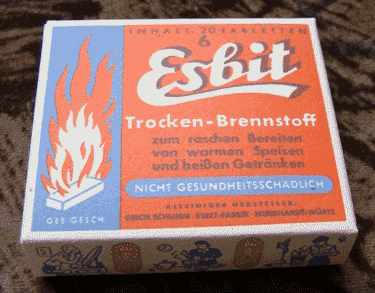 Упаковка сухого горючего Esbit