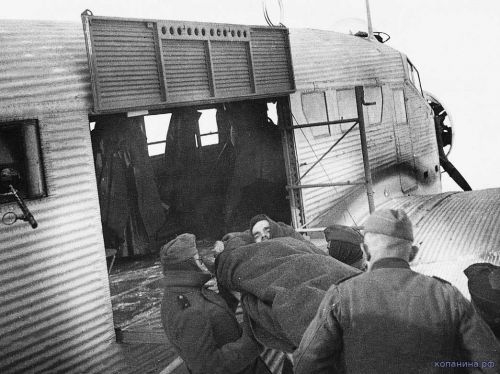 Эвакуация немецких раненых