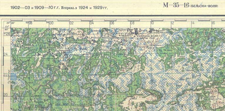 Старая карта Белоруссии скачать