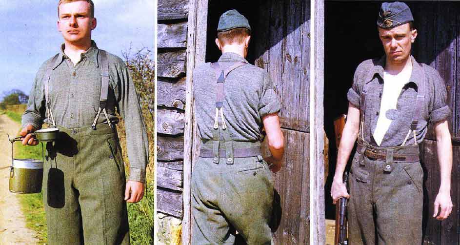 шерстянные рубахи носило большинство германских солдат 