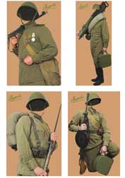 Шаблоны для фотошоп - военная форма Красной армии