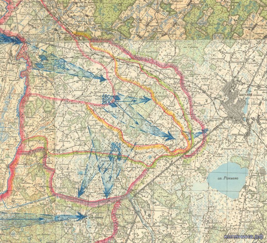 Карта боев снегири